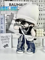 Original Fashion Backstreet Cat Rock Music Suit For 20cm 25cm 30cm Doll Toy Costume Hat Cosplay W Kids Gift Cute