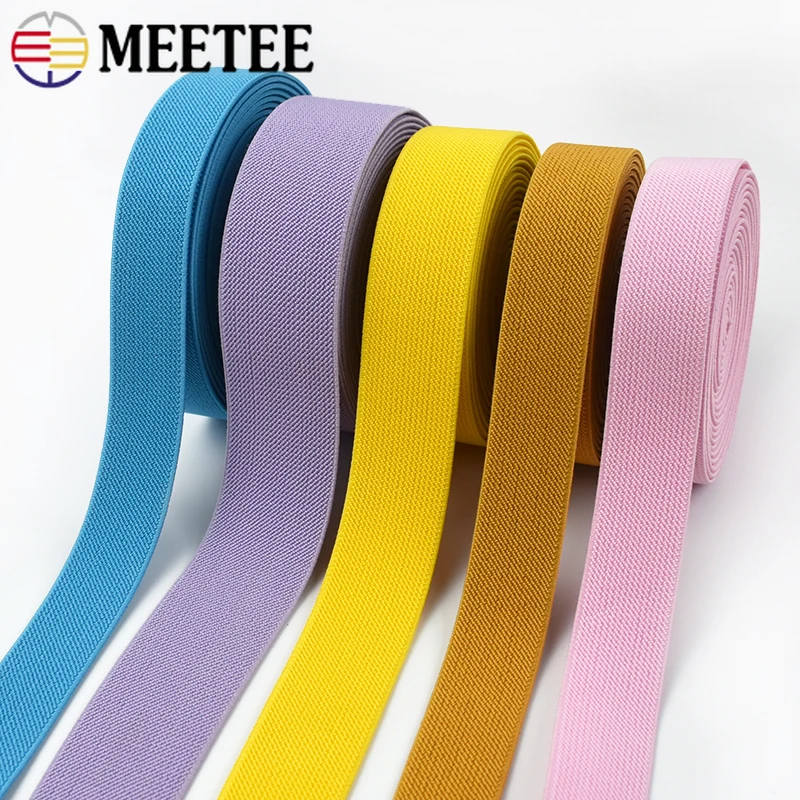 2-10Meters 25mm Elastic Band for Sewing Pants Underwear Rubber Tape Waistband Strap Belt Stretch Webbing DIY Garment Accessorie
