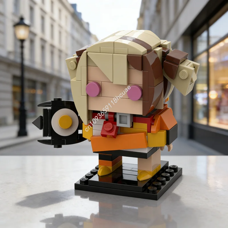 

201 деталей MOC Brickheadz: Модель Гиги Мурина, конструктор, архитектурный набор для сборки, DIY, креативный подарок на Рождество, развивающая игрушка