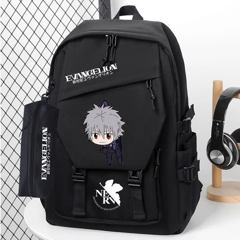 EVA-01 TEST TYPE anime cartoon cute student schoolbag Kawaii 2D boys and girls computer storage travel backpack gift wholesale view 4