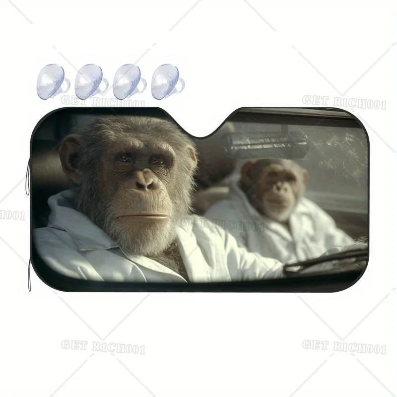 

Солнцезащитный козырек для автомобиля MONKEY Scientist — защита от ультрафиолета и теплоизоляция, подходит для всех транспортных средств, прочный химерный интерьер