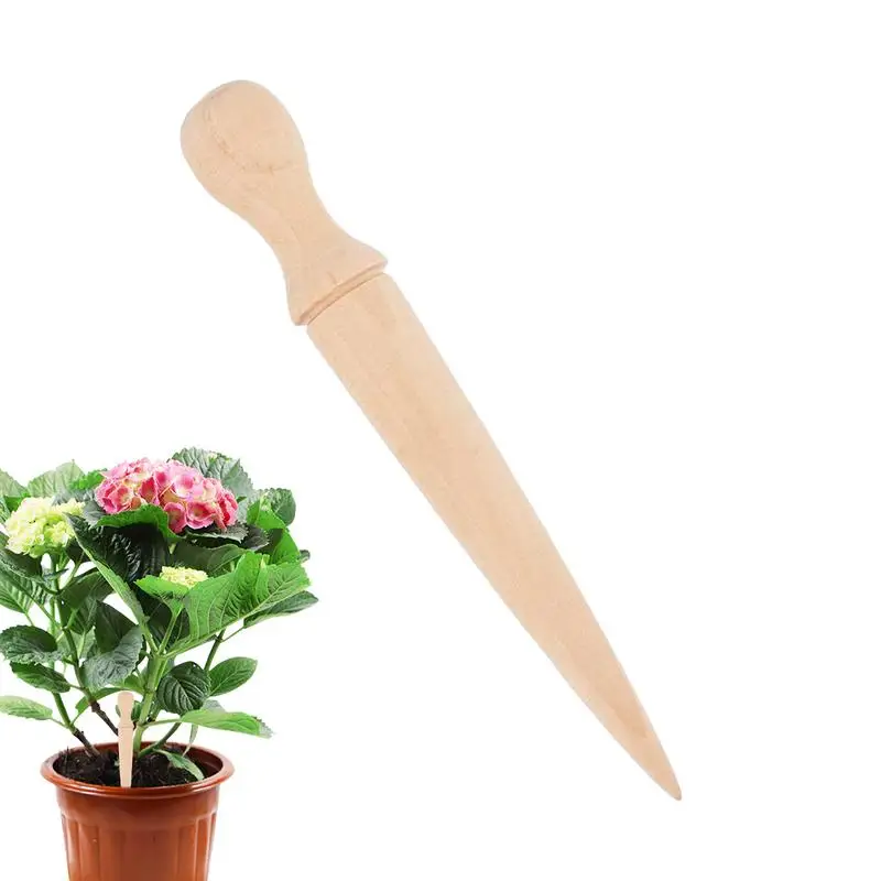 

Dibbler Gardening Tool Wood Portable Precise Reusable Plant Dibber Ergonomic Efficient Lawn Care Bulb Planter For Planting