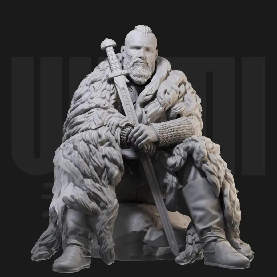 1/24 Scale Resin Figure Model Kit Ancient Figurines Miniature Viking Warrior Bjorn Ironside Unassembled Unpainted Free Shipping