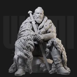 1/24 Schaal Hars Figuur Model Kit Oude Beeldjes Miniatuur Viking Krijger Bjorn Ironside Ongemonteerd Ongeverfd Gratis Verzending