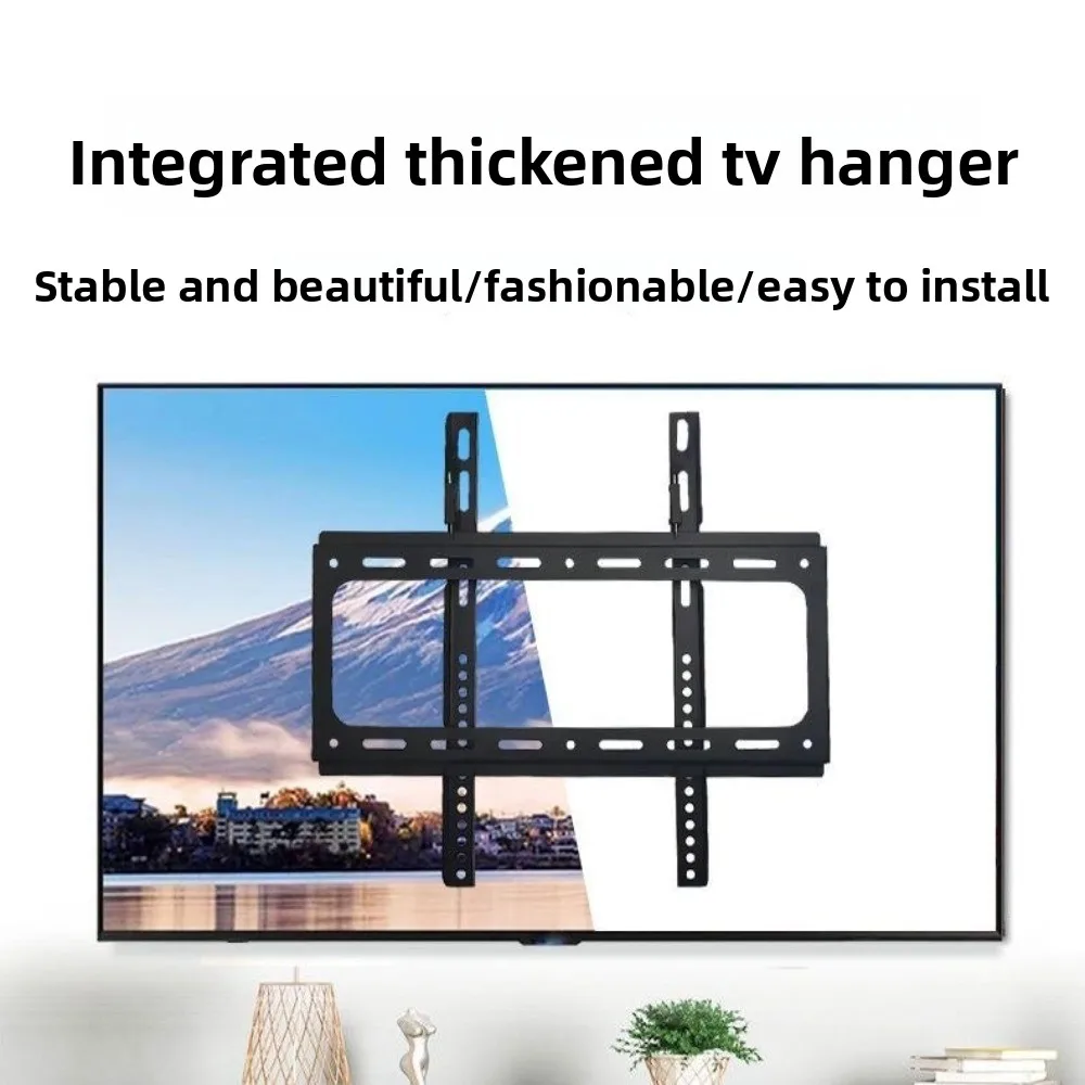 New 26-65 Inch TV Hanger Tilt 15° Adjustable Wall Mount Bracket Ultra-thin Strengthen TV Stand Frame Universal
