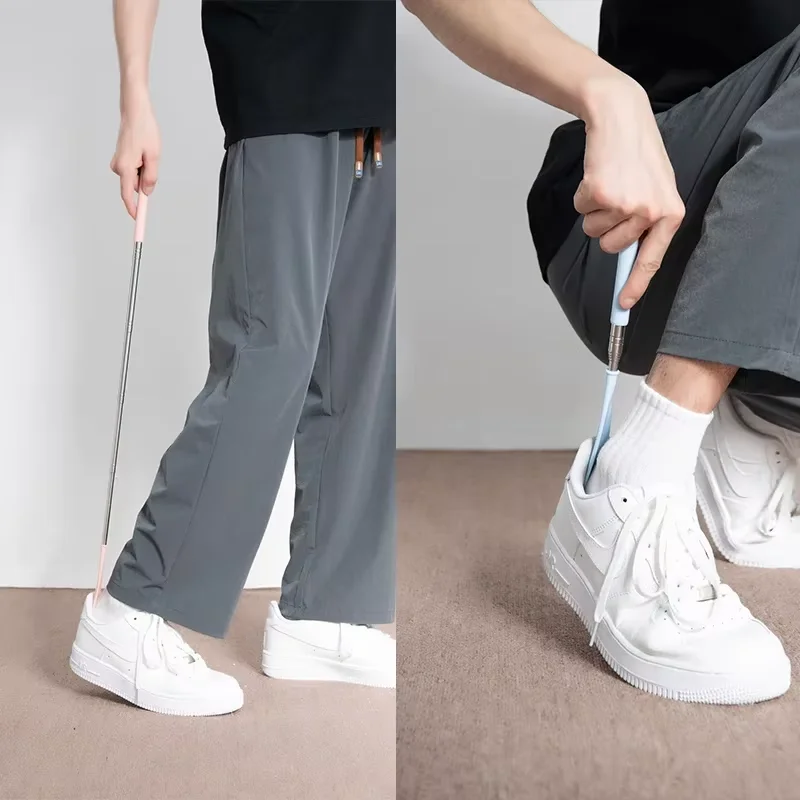 高齢者と妊婦用のストレッチ可能な金属靴,30〜71cmの靴,言葉なし,簡単な靴