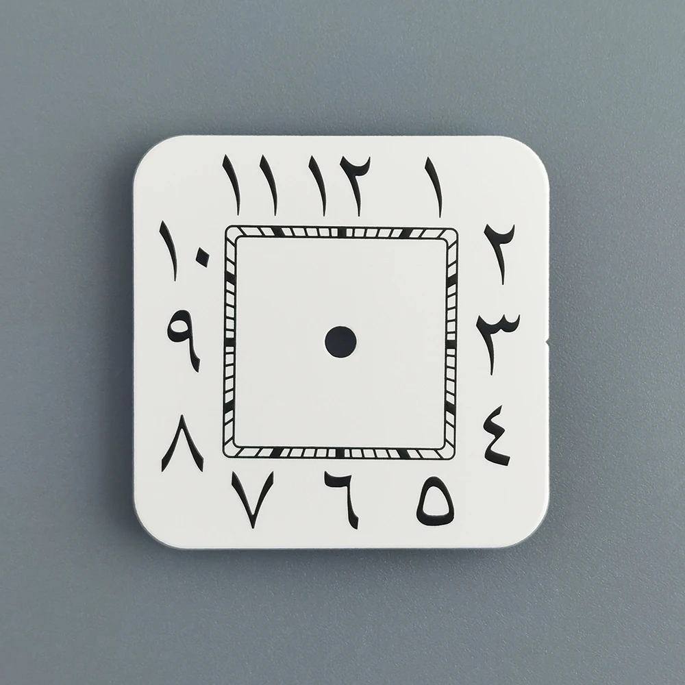 Tarcza Sandus NH35 tarcza cyfry arabskie tarcza kwadratowa tarcza kwadratowa obudowa odpowiednia do naprawy akcesoriów do zegarków z mechanizmem NH35/NH36