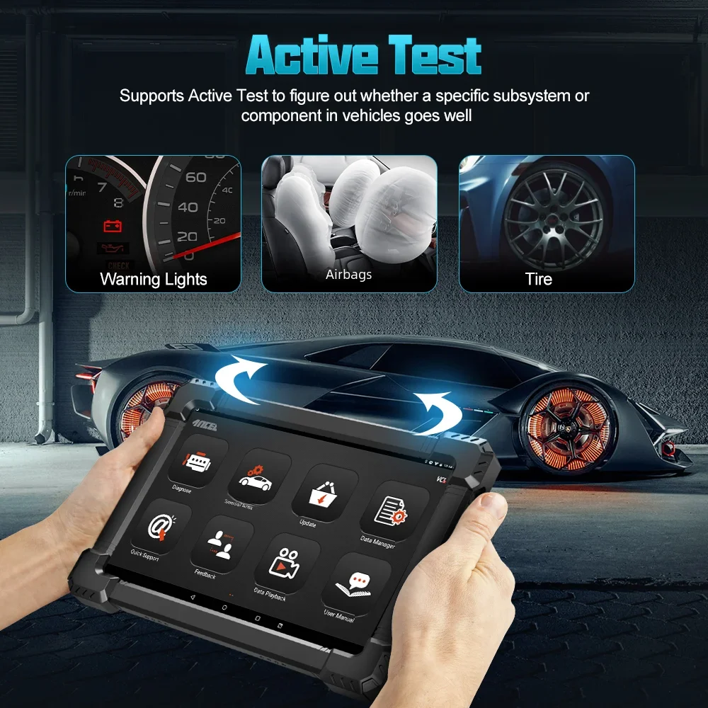 ANCEL X7 OBD2 Full System Auto Scanner ECU Coding Active Test Oil EPB DPF ABS TPMS Injector Coding 10 Reset Car Diagnostic Tool