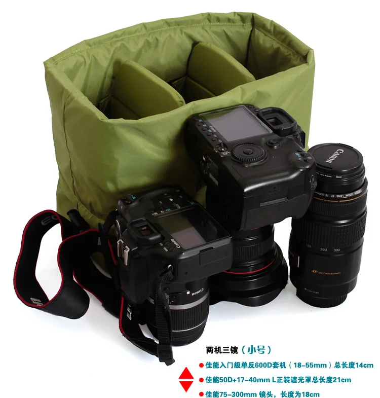 Bolsa de vídeo para câmera, bolsa de armazenamento à prova d'água para 50d 60d 70d 7d 7dii 5dii 5diiii 6d 1dx 1100d 1200d 550d 600d 650d 700d 750d