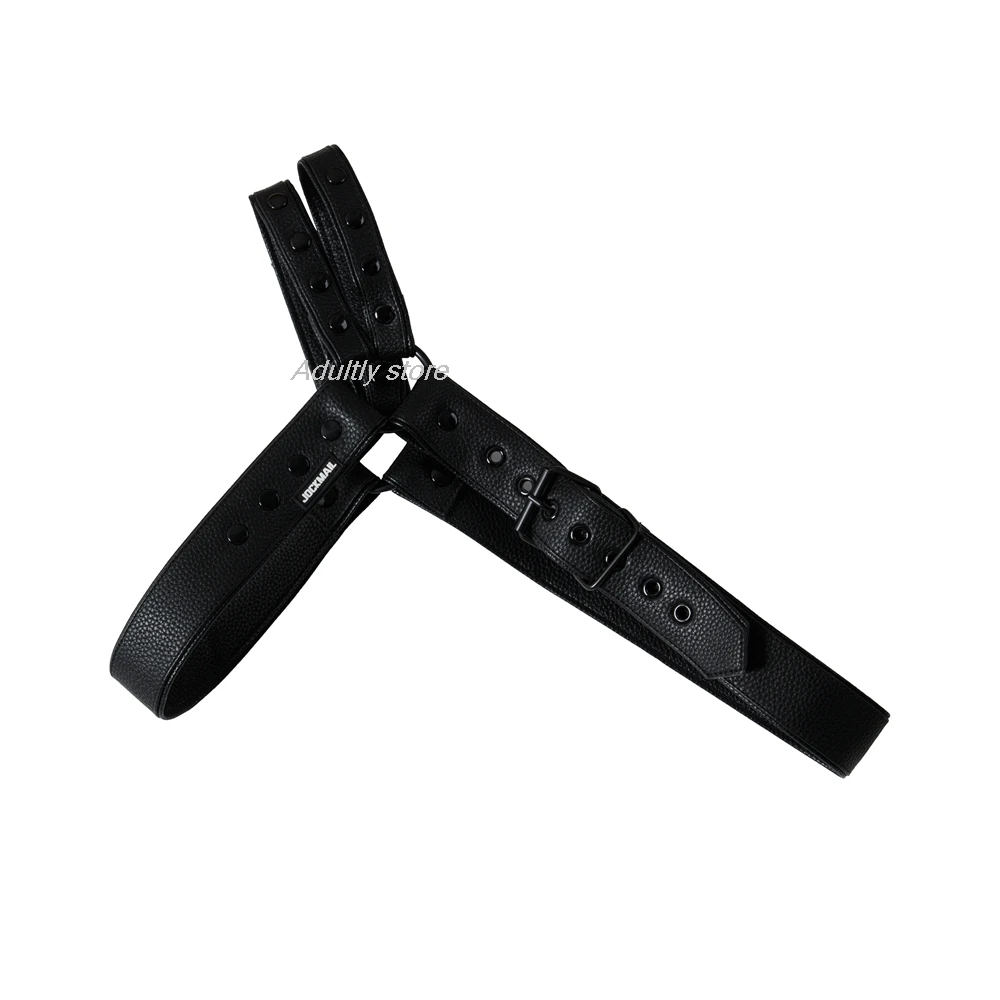 ผู้ชาย Harness ชุดบอดี้สูท Jockstrap ปรับความสบายและขนาดชุดชั้นใน Jock ที่ถอดออกได้ Codpiece 'Big Bulge'