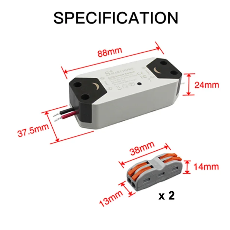WiFi Smart Lampu Universal Breaker Timer Nirkabel APP Smart Hidup Tuya Remote Control Switch