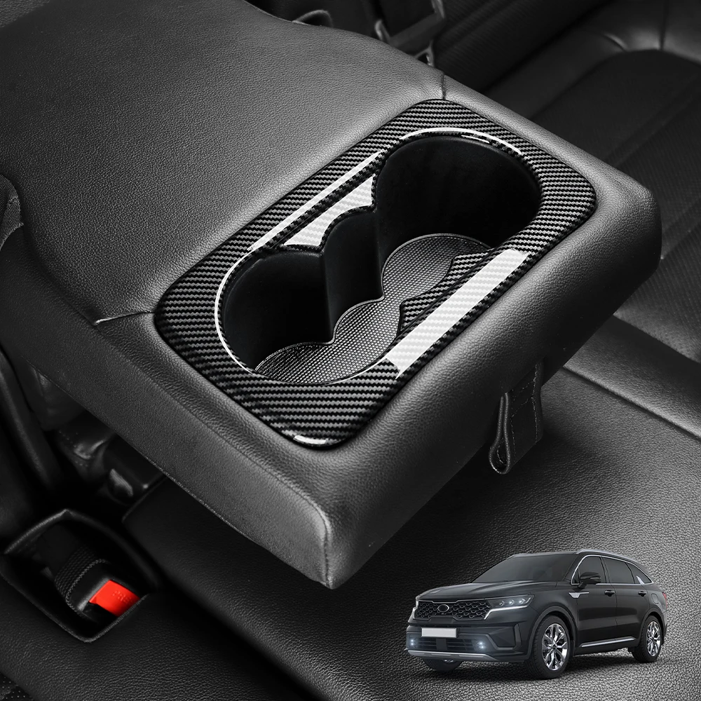 

1 шт., аксессуары для салона автомобиля, держатель для чашки сиденья, рамка, отделка из АБС-пластика для Kia Sorento MQ4 2021-2026 LHD RHD