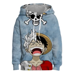 Anime One Piece Luffy 3D Printed Men's Hoodie Fashion Street Style Children's Hoodie Daily Casual Oversized Men's Hoodie