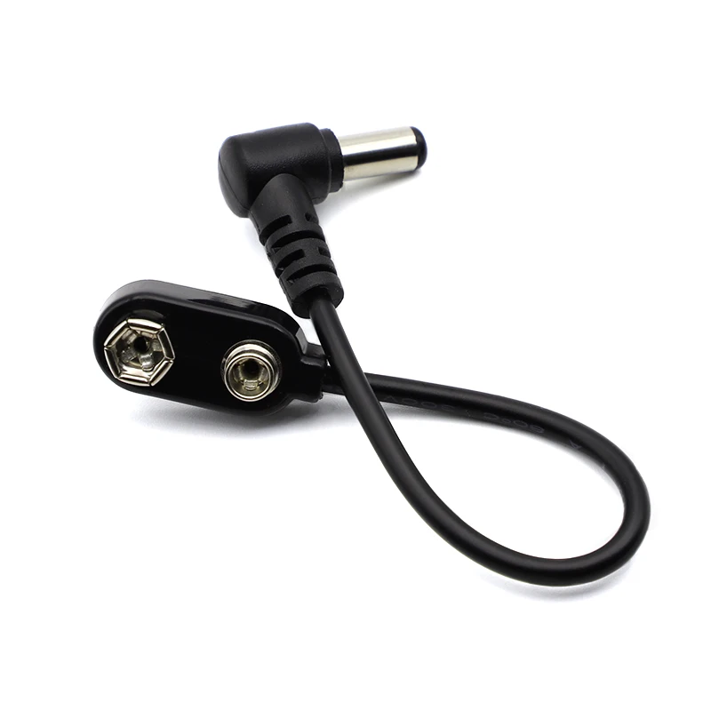 1/2/5pcs Effect Pedal 9V Battery Clip Converter Power Cable Snap Connector for Guitar Effect Pedal Battery Power Supply Adapter