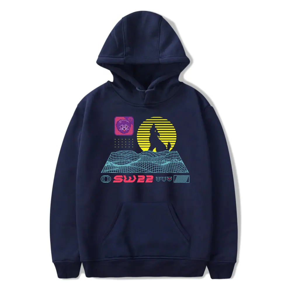 

SssniperWolf Synthwave logo Rapper Pullover Hoodie Men and Women Harajuku Style Hip-hop Sweatshirt Spring and Autumn