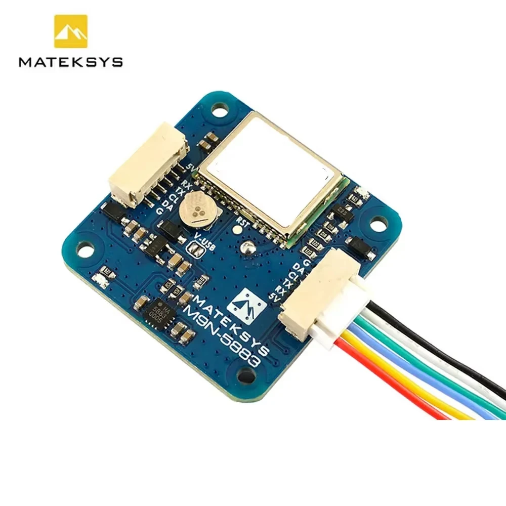 mateksys-m9n‑5883-gnss-compass-module-neo‑m9n-qmc5883l-uart-i2c-jst‑gh-gps-for-fpv-fc-multirotor-fixed‑wing-drone