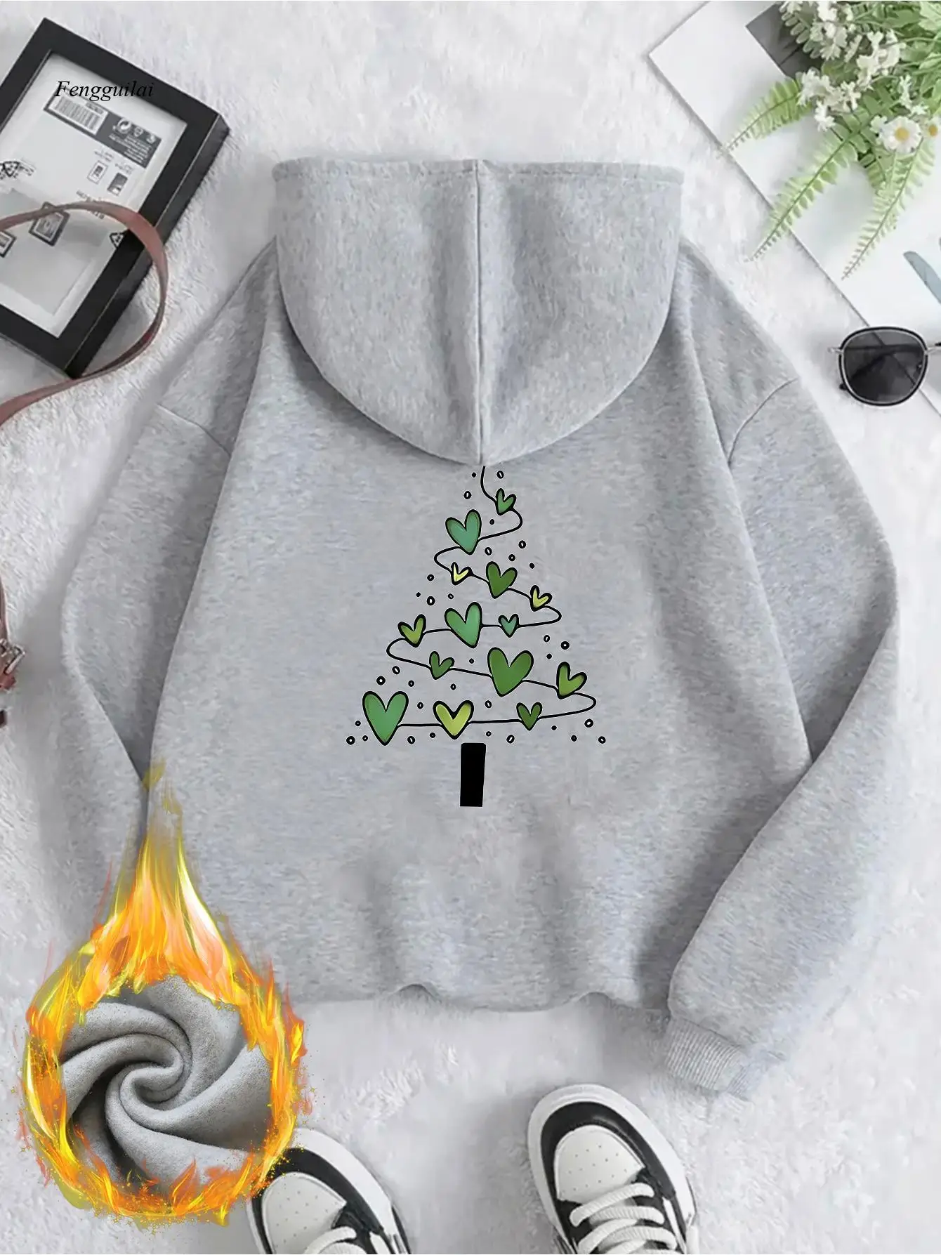 

Элегантная толстовка с принтом «Сердце и линия» | Стильная толстовка-пуловер с длинными рукавами, ткань, круглый вырез