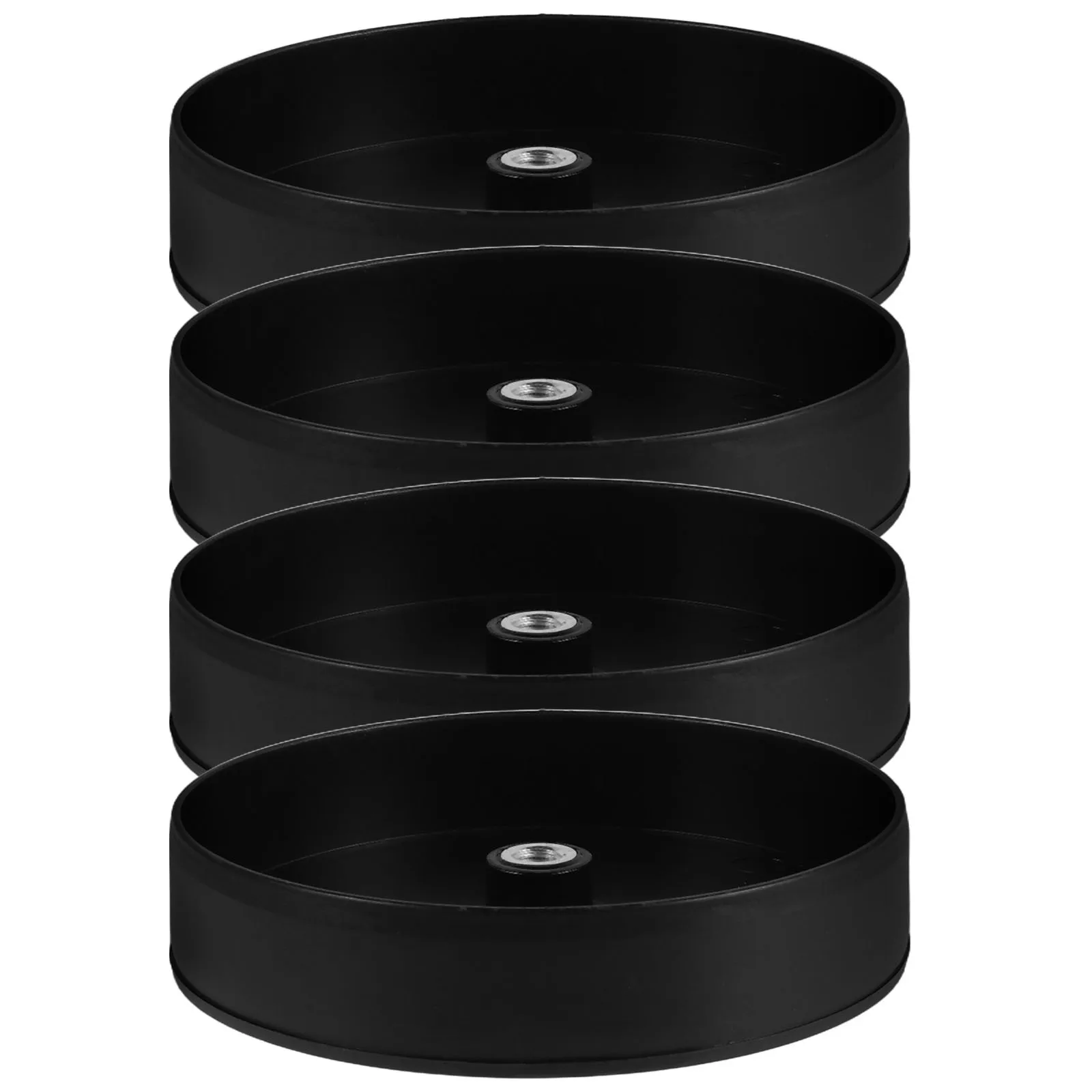 

4 шт., держатель для туалетной щетки, сменная основа, черная пластиковая подставка, стойка для чистки ванной комнаты, органайзер для хранения инструментов, держатель щетки