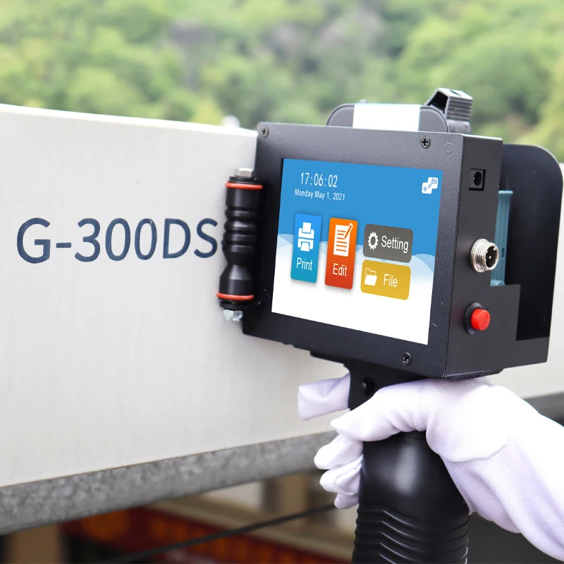 

Demin T50 Smart logo Printers Manufacturers Multi Color Handheld Inkjet Printer with Fast Dry Ink for Metal Tube Inject Printer