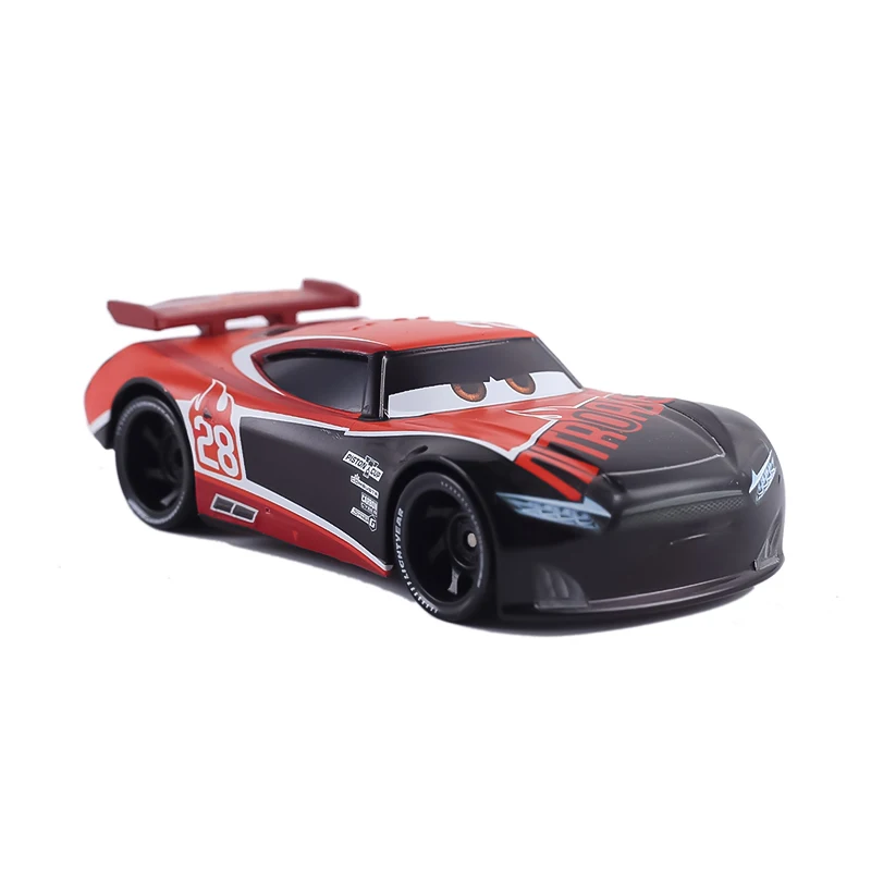 Disney Pixar Cars 3 No. 28 Cars 2 Lightning McQueen Axelrod Mater Miss Diecast Vehicle Metal Alloy Boy Kid Toys Christmas Gift