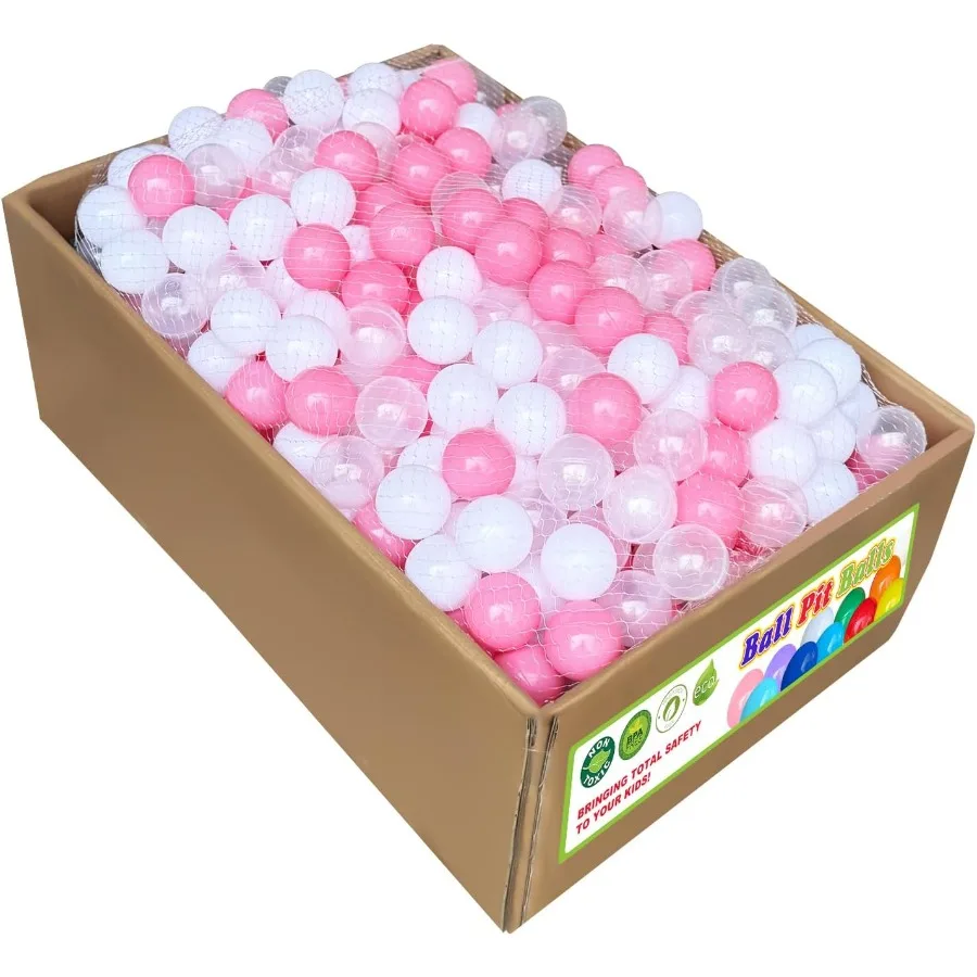 1000 contagens de plástico macio bola pit bolas para cães de estimação colorido ftalato livre bpa bebê criança jogar bolas para crianças