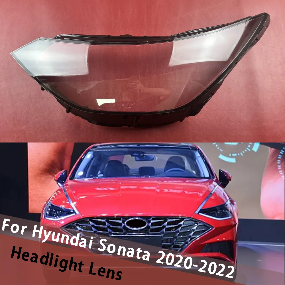 For Hyundai Sonata 2020 2021 2022 (High) Front Bumper Headlight Cover Cover Shell Shade Headlamp Housing Head Light Lens Caps