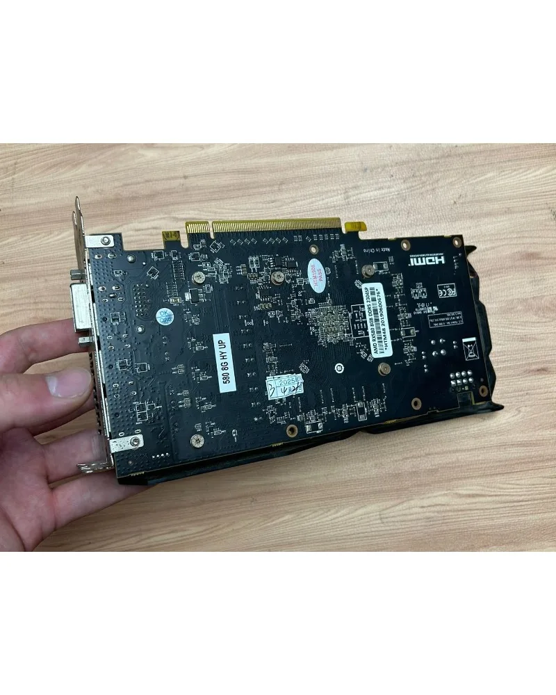 Graphics Card Rx580 2048 Sp 8GB 256bit Gddr5 Dual Fan 95% New