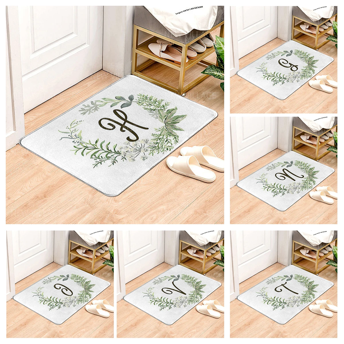 House carpet letter series Home doormat entrance Room Bathmat Footmat bathroom non-slip mat Kitchen water absorption mat