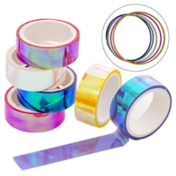 2025 New Holographic RG Prismatic Glitter Tape Hoops Stick Rhythmic Gymnastics Decoration Kawaii DIY Scrapbooking