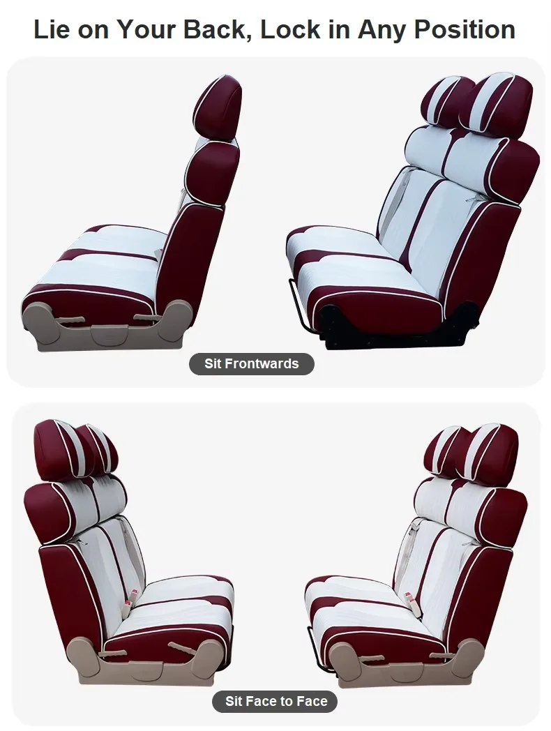 RV Swivel Seat, Custom Refitted Multi Functional Converted Reclined Comfort Motorhome Seat Flipped  Bed Seat