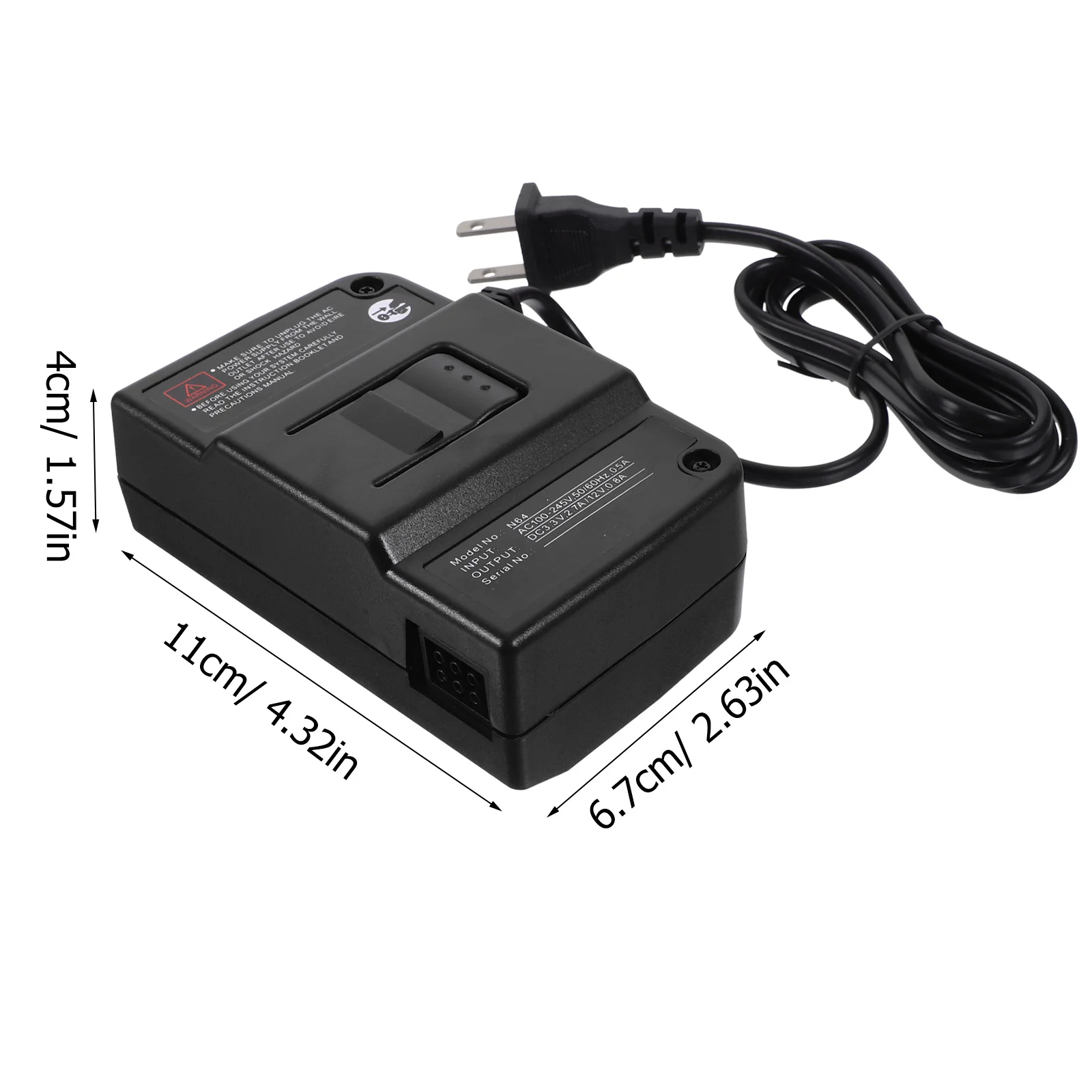 مجموعة واحدة من محول الطاقة، توافق عالي، بديل آمن للطاقة لمحول ملحقات ألعاب Black Us Plug