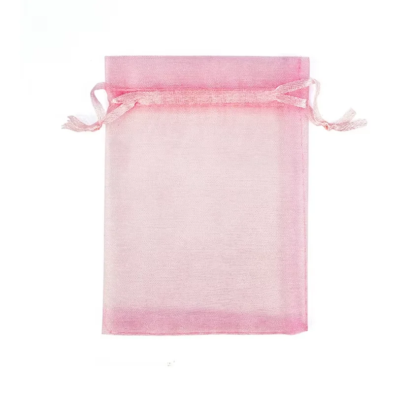 9X12cm 100pcs Colorful organza bags gauze bags gift bags small pouches candy jewelry packaging wedding gift bolsa fabric bolsa image 3