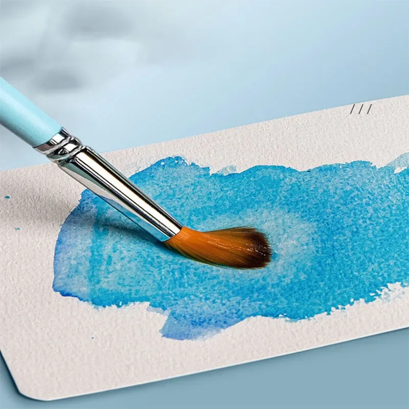 Imagem -05 - Quadrado ou Redondo Aquarela Papel Profissional Água Cor Papel Cartão Postal para Pintura Material Escolar 300g 25 Folhas por Conjunto