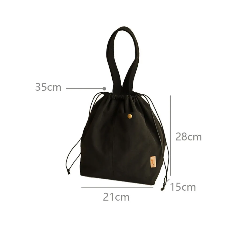 Durable Nylon Lunch Bags Green Khaki Black Large Capacity Thermal Insulation Bag Silver Coating Drawstring Lunch Pack Outdoor