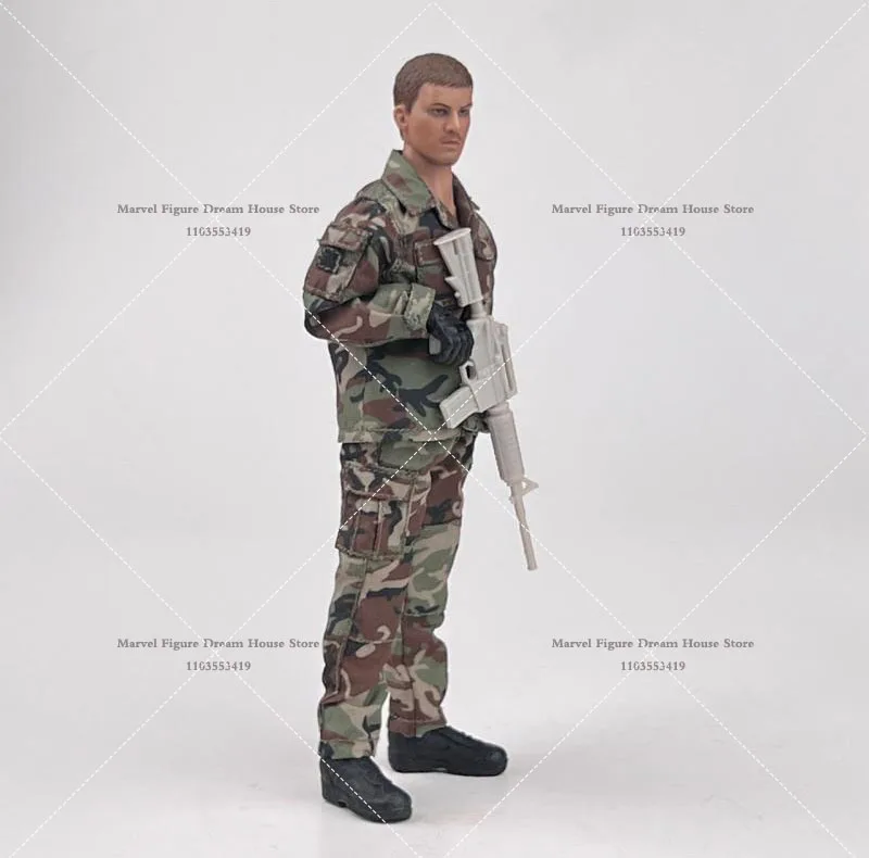 CCN1214 CCN1216 1/12 Scale Splicing Type Jungle Camfoulage Tactical Combat Uniform Pocket Military for 6Inch Action Figure