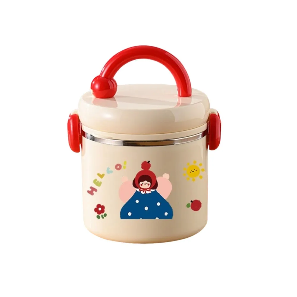 

Термос-контейнер для обедов большой емкости из нержавеющей стали 304, герметичный, портативный, непротекаемый