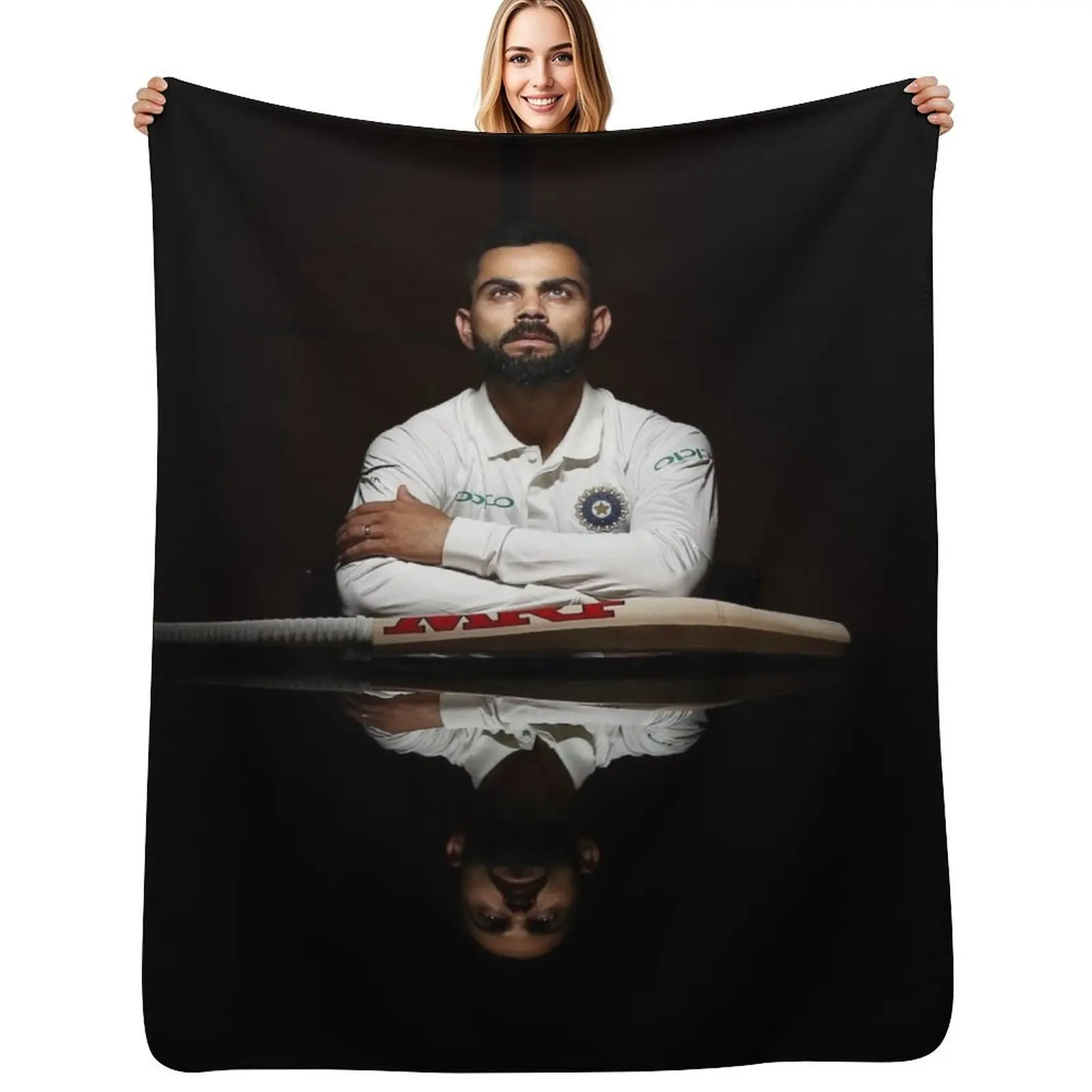

Virat Kohli 5#081022 Throw Blanket Year Round Soft Comfortable Blanket for Home