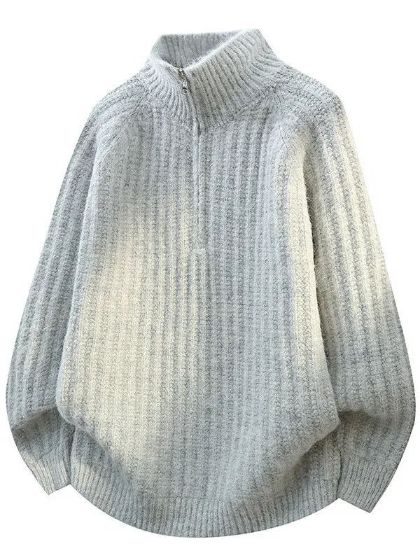 

Мужской шерстяной свитер класса люкс, легкий, для зимы, базовый слой, модный, повседневный, свободного кроя, длинный рукав