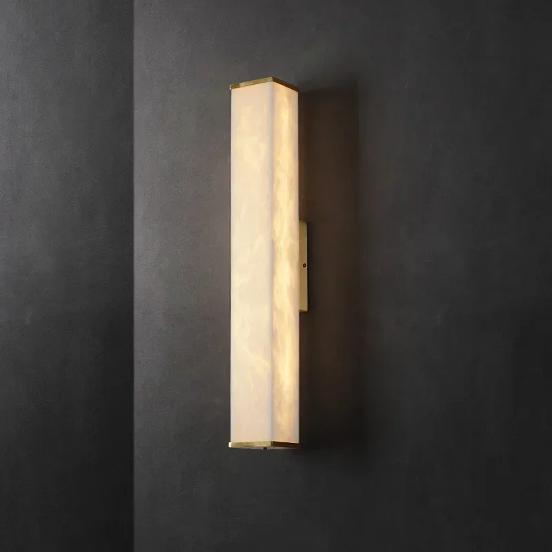 Cloud stone Copper Body Wall Lamp Modern Minimalist New Chinese Living Room TV Background Wall Decorative Lamp Aisle Corridor