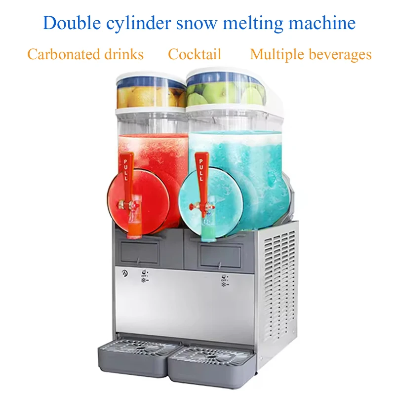 

Juice Beverage Ice Machine Snow Melting Machine Commercial Slush Ice Cream Milkshake Smoothie Making Machine