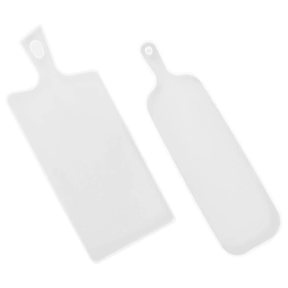 

2 Pcs DIY Crystal Drip Silicone Mold Handle Tray Handmade Mirror Table Jewelry Molds Tool Shot Glass