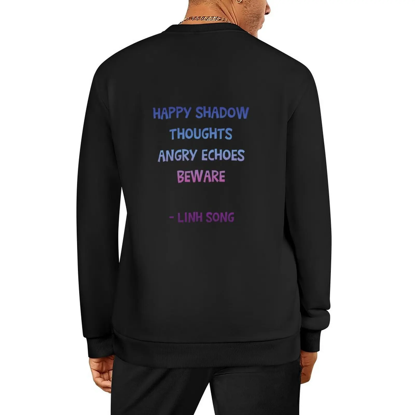 

happy shadow thoughts Pullover anime clothing korean style clothes autumn men's clothes new hoodies and sweatshirts