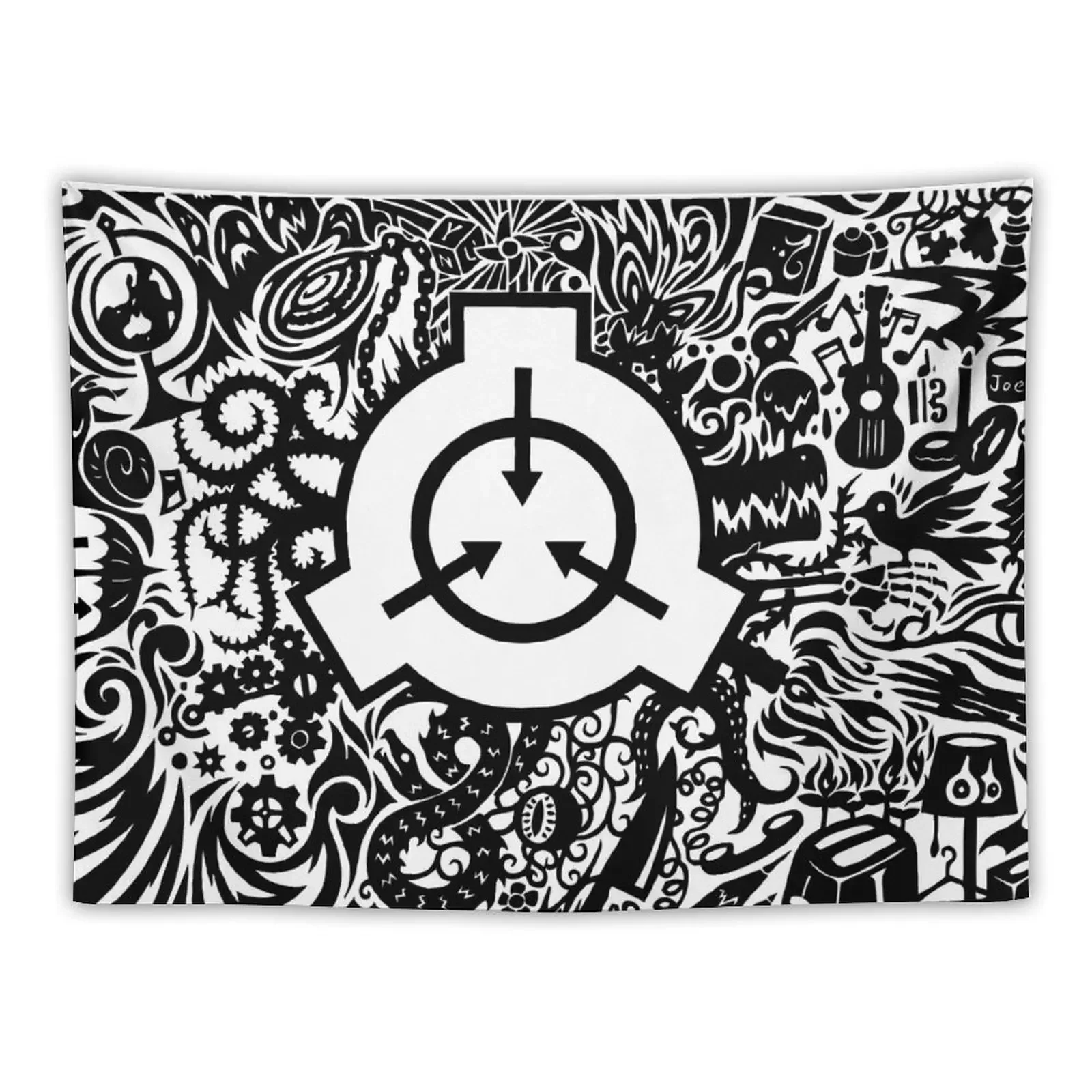 

SCP - Foundation Logo Tapestry Bedroom Decor Home Decor Aesthetic Tapestry