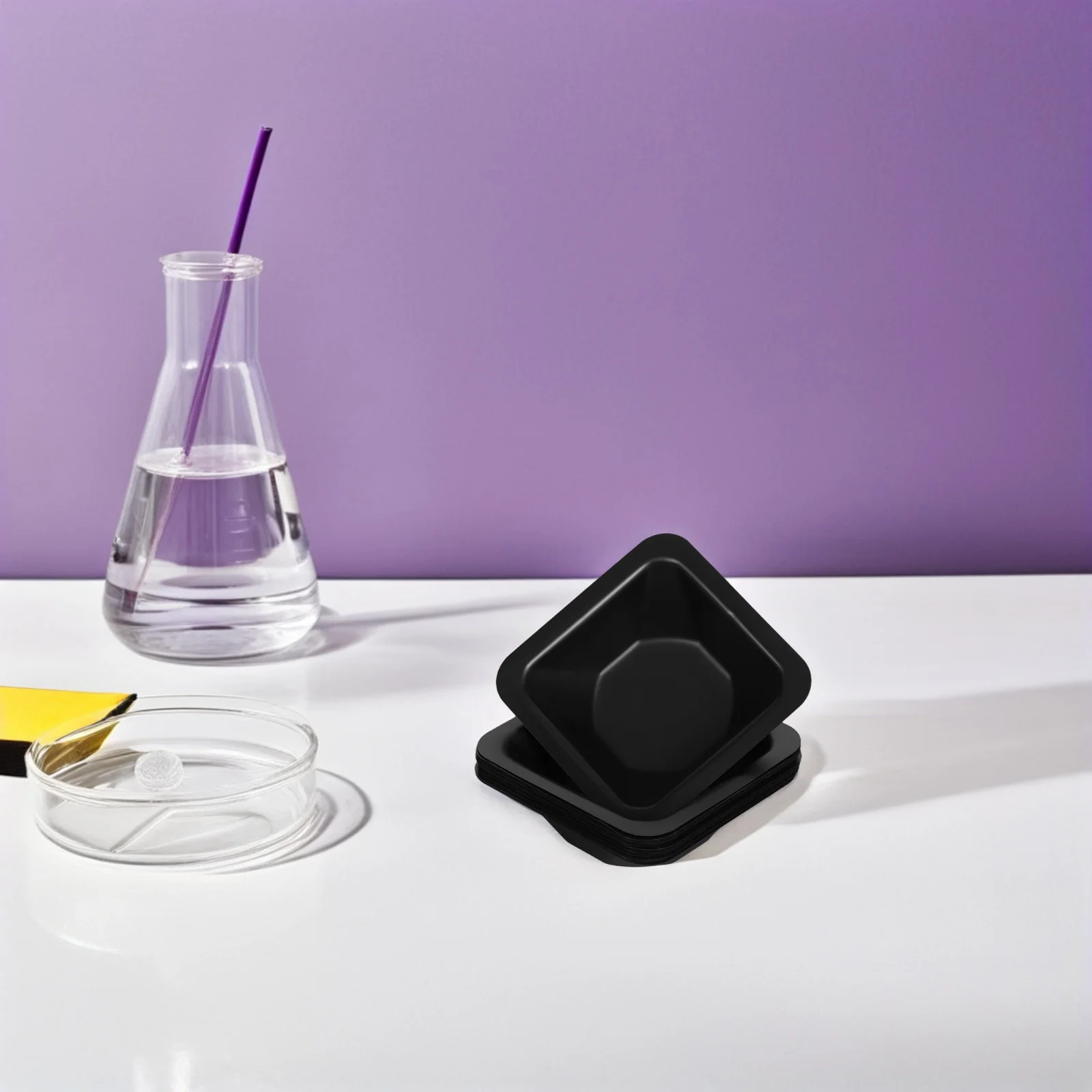 

20Pcs Laboratory Weighing Boats Reusable Plastic Dishes for Accurate Powder Liquid Measurement Lab Equipment Chemistry Use