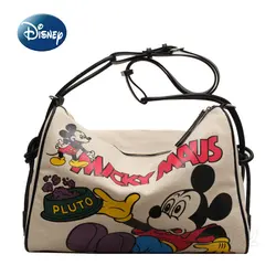 Disney Mickey New Women's One Shoulder Oblique Bag Large Capacity Women's Travel Bag Luxury Brand Cartoon Fashion Handbag