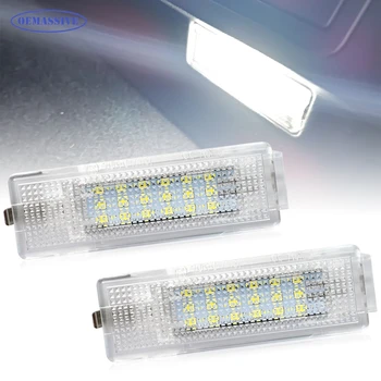 2 adet beyaz 18 SMD LED bagaj gövde iç lamba ışığı Canbus VW GOLF için 5/6/7 MK5 Mk6 MK7 V/VI/VII Jetta Passat Touran CANBUS