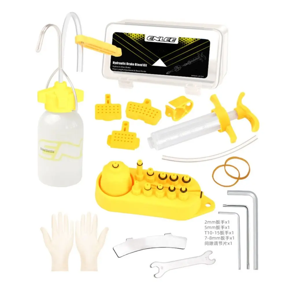 

Durable Plastic Metal Oil Dish Oiling Tool Yellow Upgraded Bicycle Oil Brake Tools Bike Brake Repair Tool Cycling Accessories