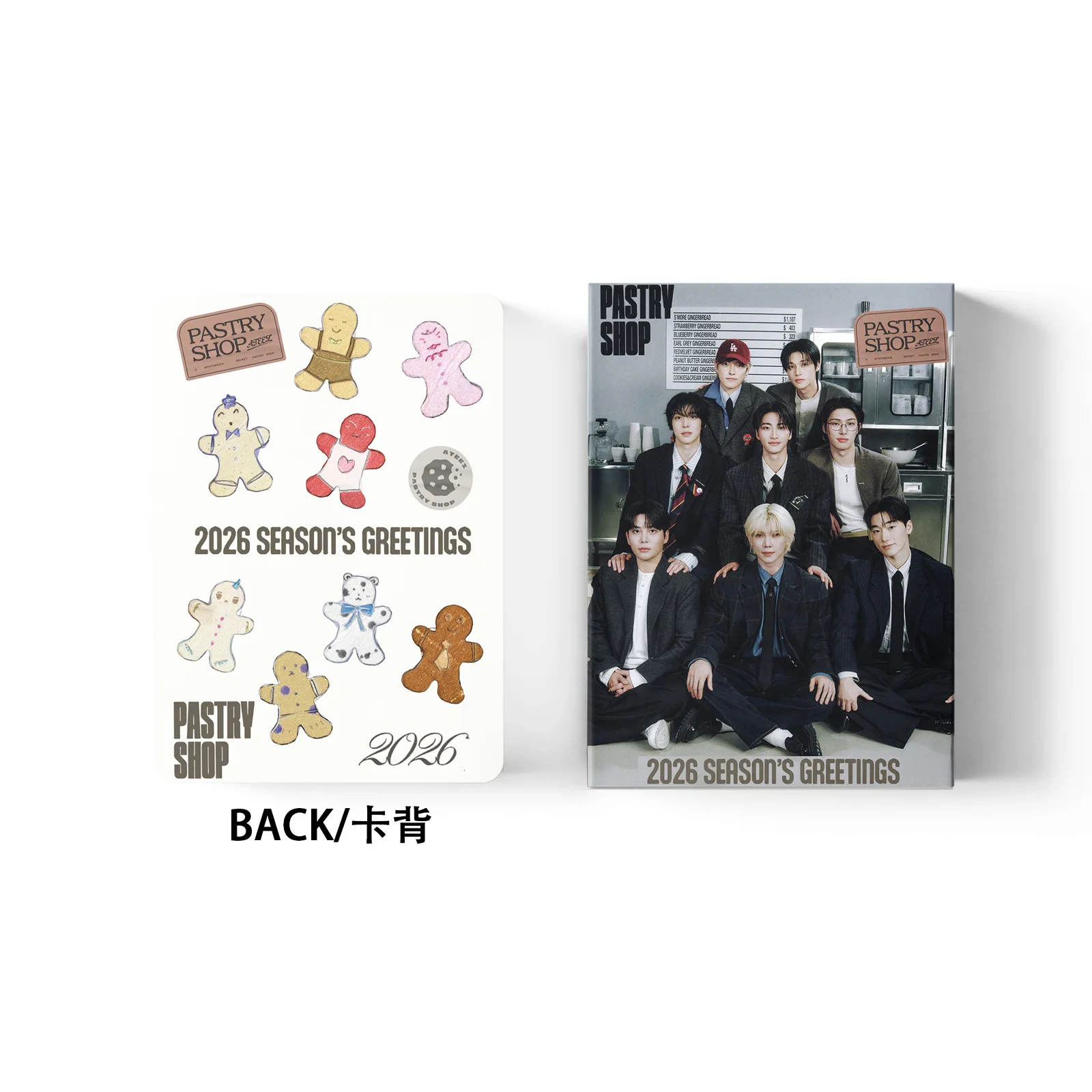 

55 K-pop Boy Group Mini Cards 2026 SEASON'S GREETINGS Card Hongjoong Holographic Mini Card LOMO Card Fan Collectible Gift