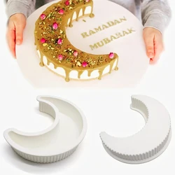 Moon Shape Silicone Cake Mold Eid Mubarak Ramadan Dessert Mousse Cake Pan Party DIY Biscuit Bread Mould Kitchen Baking Tools
