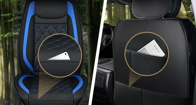 Faux Leather Car Seat Cover Set — product detail 3